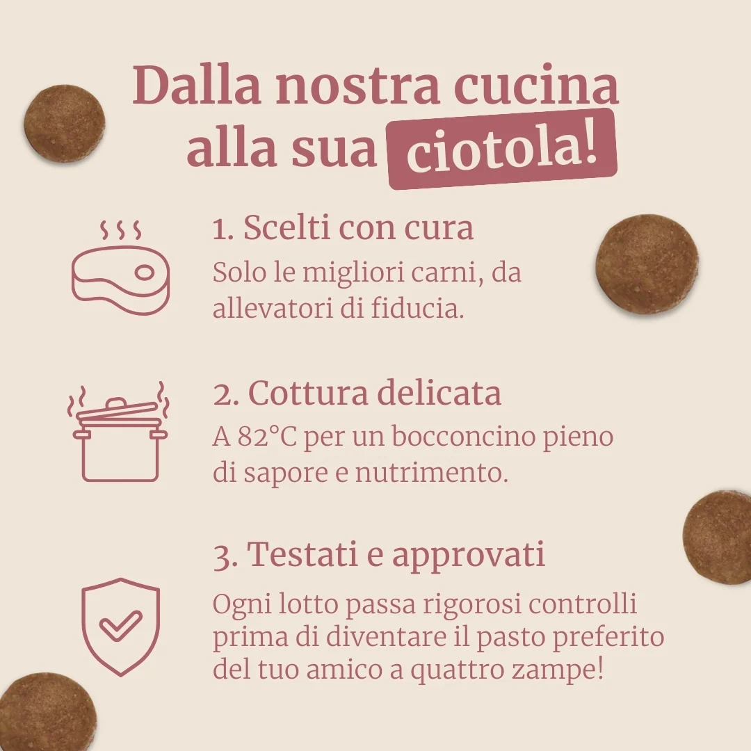Crocchette con Maiale, Patate Dolci e Mela per cani adulti di taglia media - Image 5