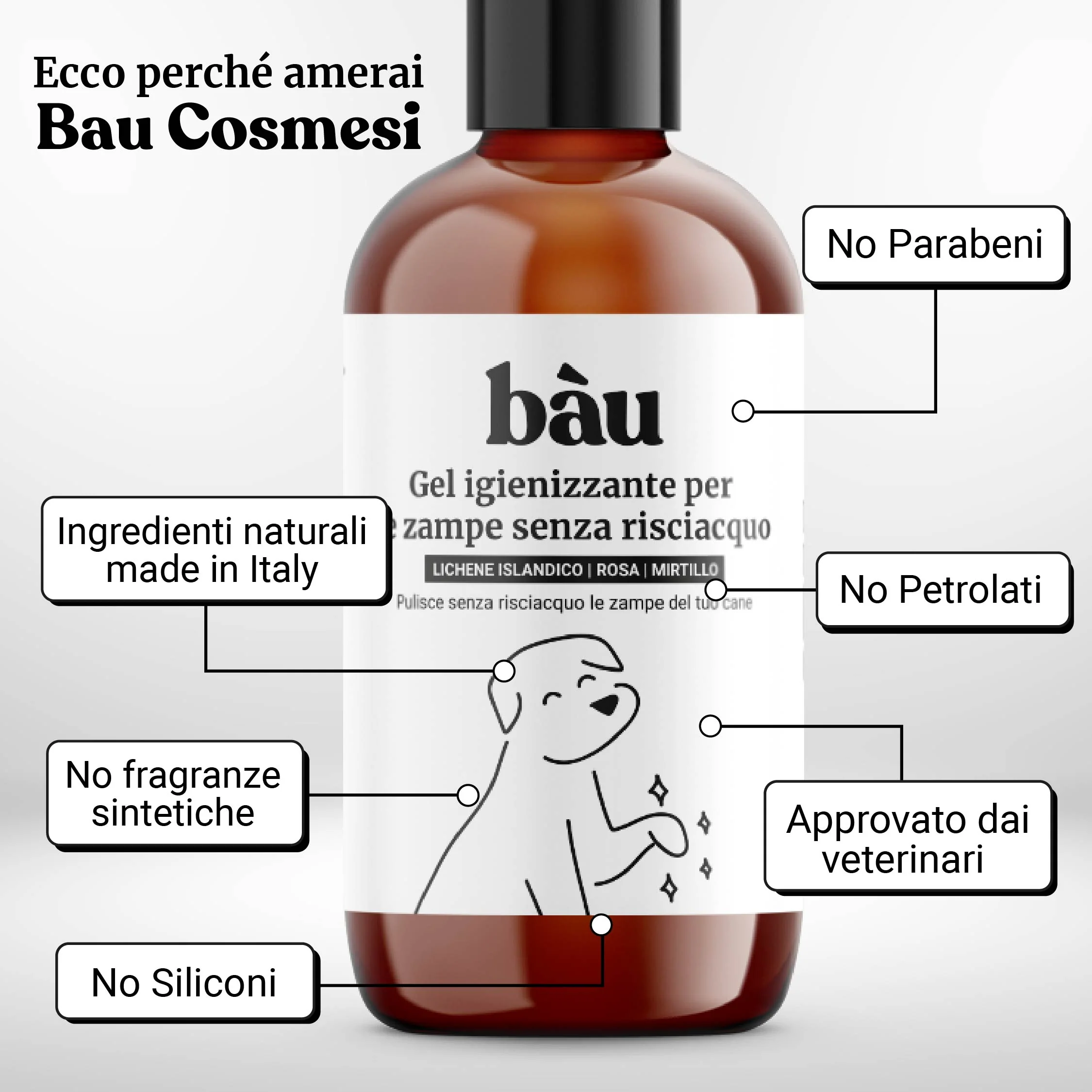 Gel igienizzante per le zampe senza risciacquo - Image 5